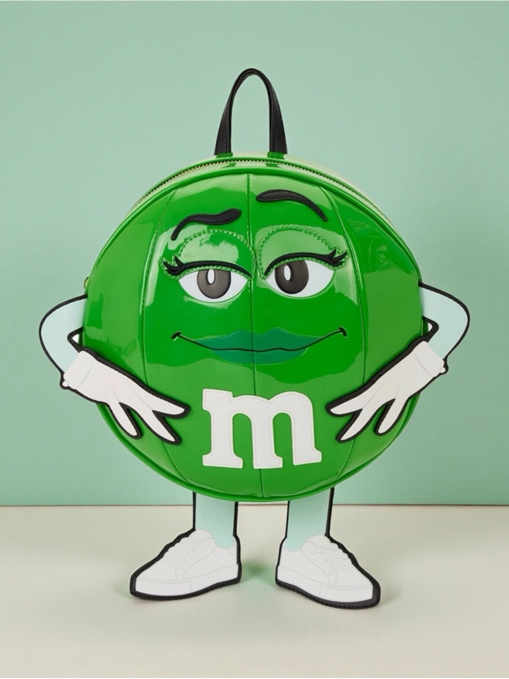 Loungefly x M&M'S Green Character Cosplay Chocolate Scented Mini Backpack NWT